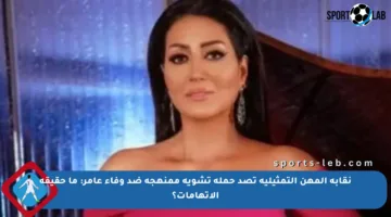 نقابة المهن التمثيلية تصد حملة تشويه ممنهجة ضد وفاء عامر: ما حقيقة الاتهامات؟